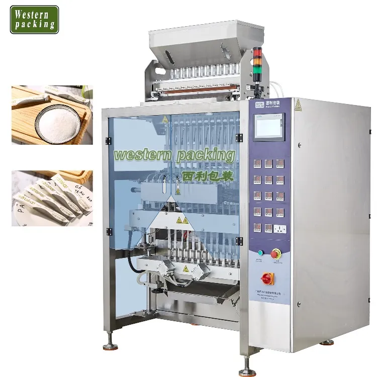 Máquina empacadora de barras de azúcar de varios carriles