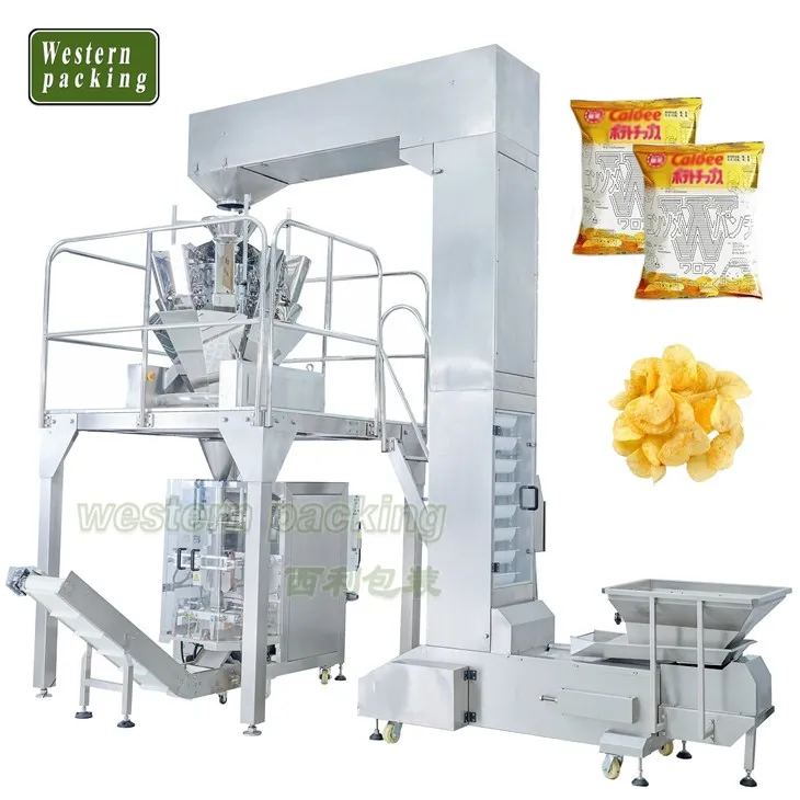 Máquina envasadora de maní con pesadora múltiple