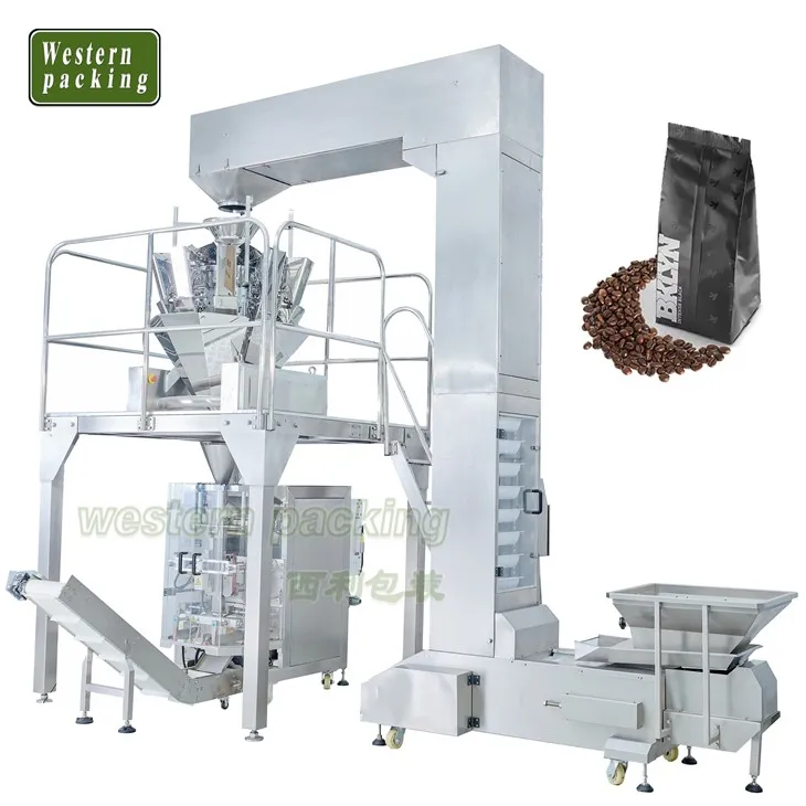Máquina envasadora pesadora multicabezal