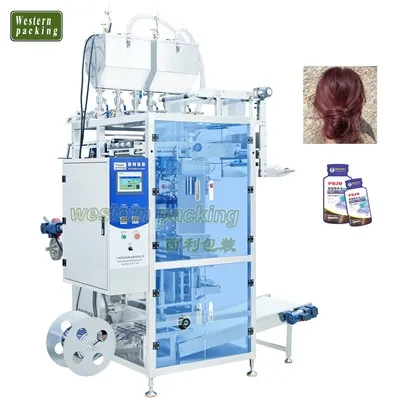 Máquina llenadora y empacadora de bolsas