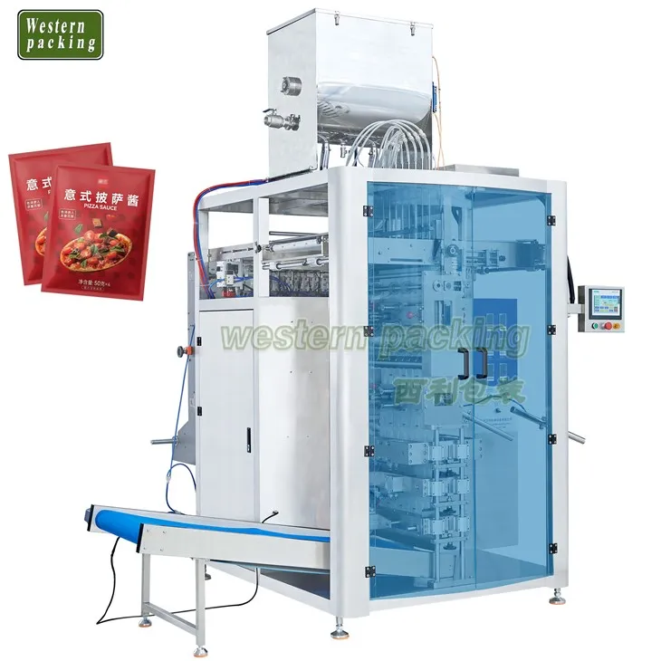 Maquina para rellenar pasta de tomate