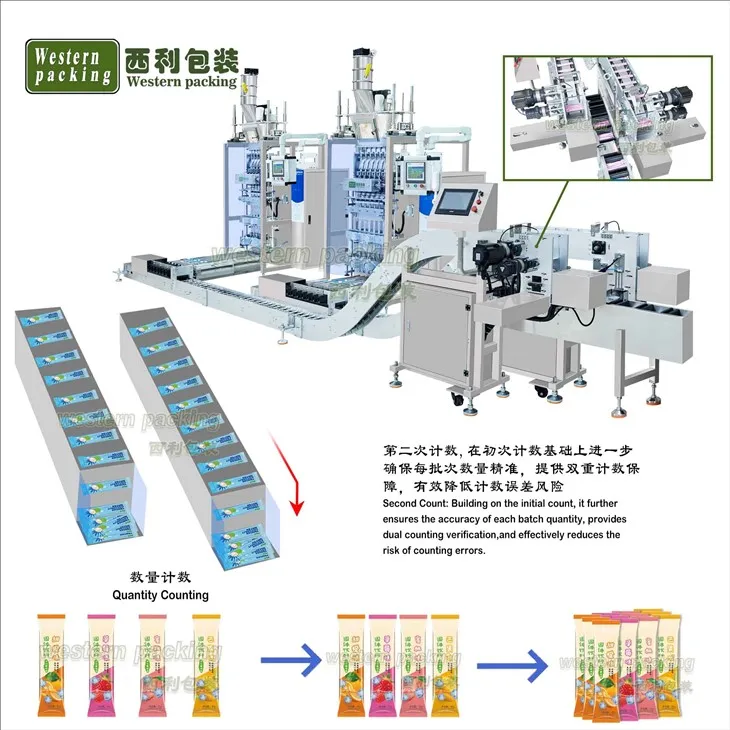 Dry Powder Stick Sachet Automatic Cartooning Machine factory