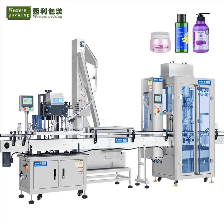 Máquina llenadora y taponadora de botellas