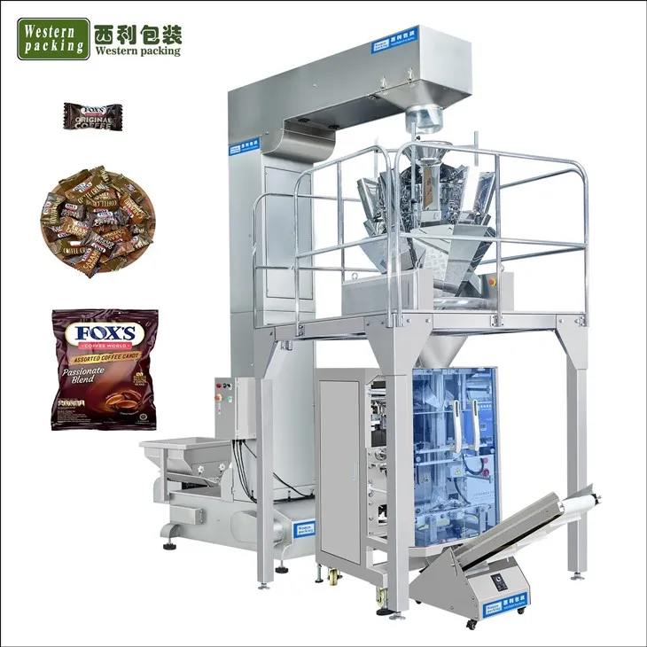 Máquina envasadora automática de refrigerios