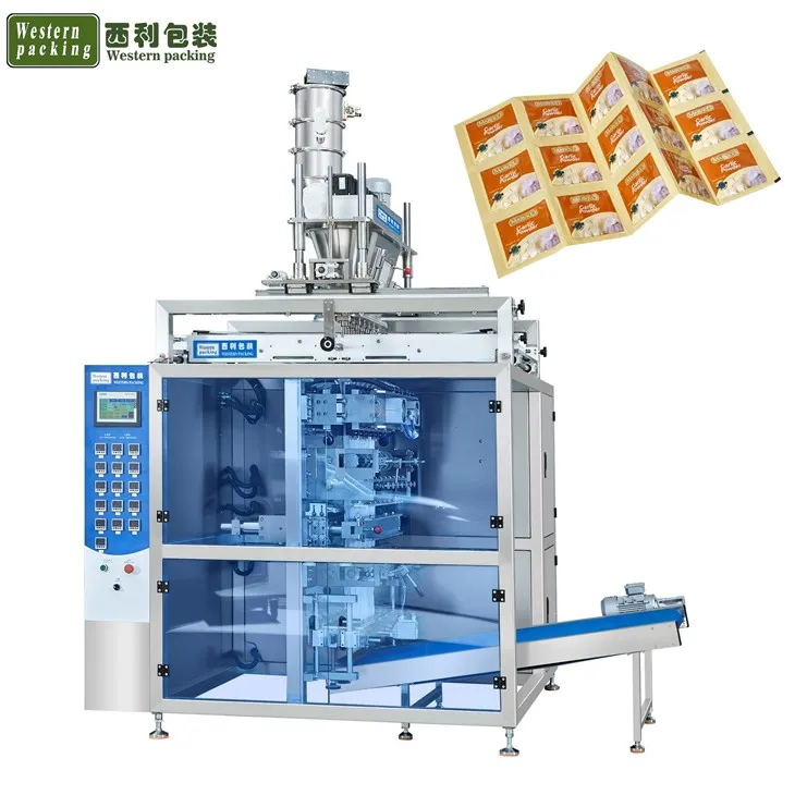 Alimentador de vacío de máquina envasadora de carriles múltiples en polvo