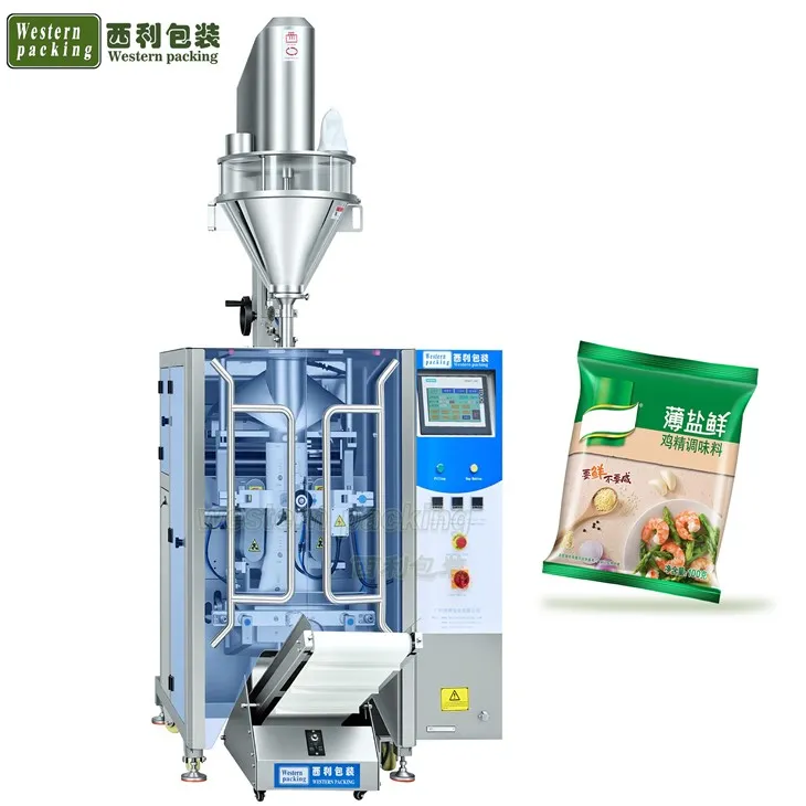 Máquina empacadora de café sobre