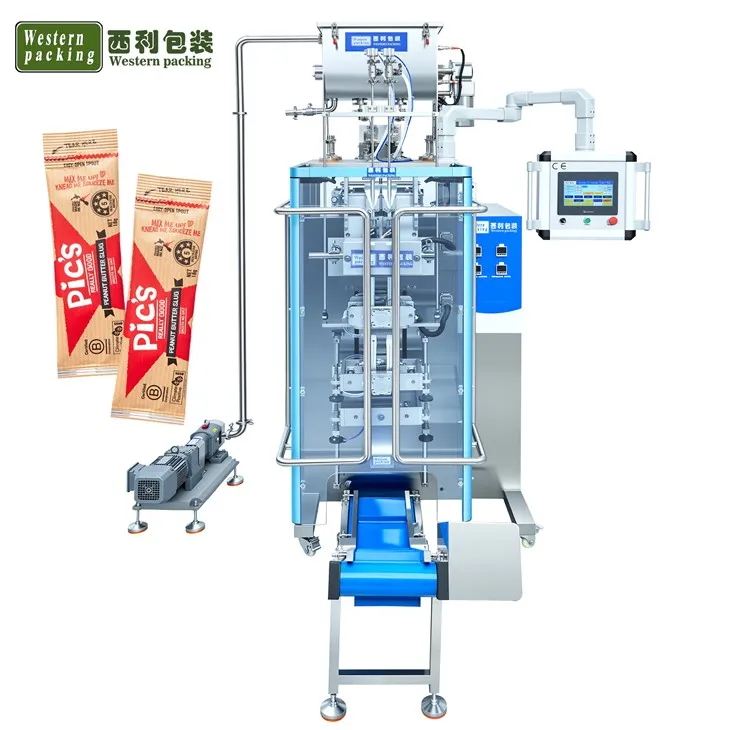 Máquina empacadora de bolsas de salsa para ensalada