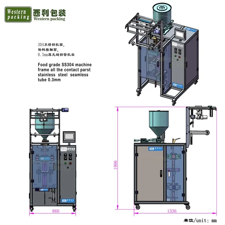 shampoo sachet packing machine