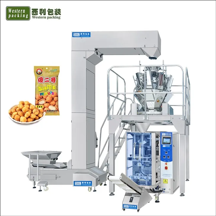 Máquina empacadora de papas fritas y bocadillos