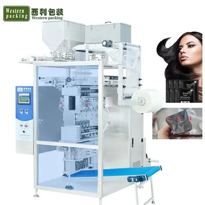 Máquina de empaque de champú de tinte de cabello dexe