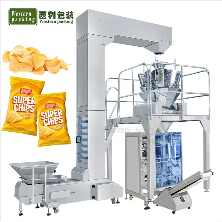 Máquina de embalaje vertical para alimentos
